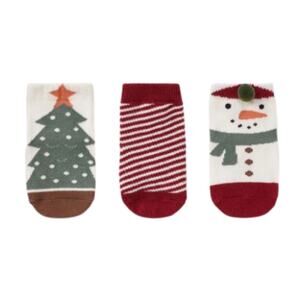 NEW Elegant Baby Christmas Socks 3 Pack, NWT